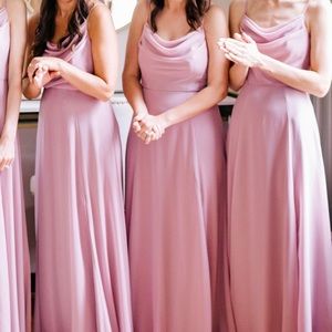 David’s Bridal bridesmaid dress F20235 in Quartz